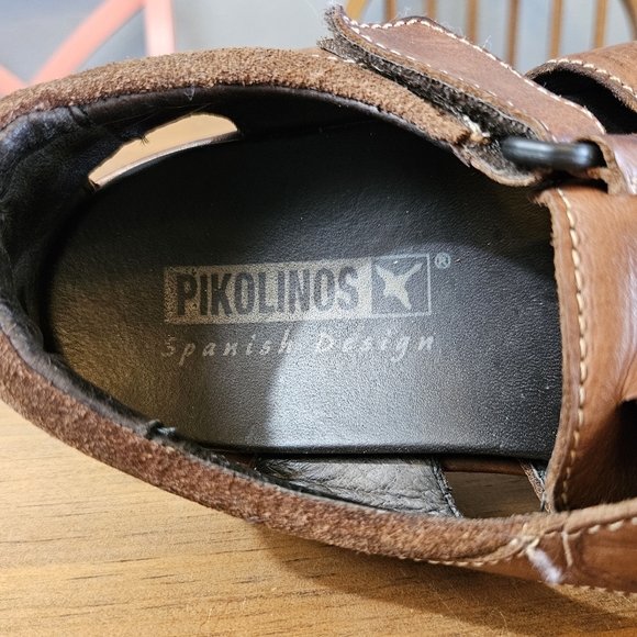 Pikolinos Men's Tarifa Leather Fisherman Sandals Brown Size 8 (41) - Picture 9 of 9